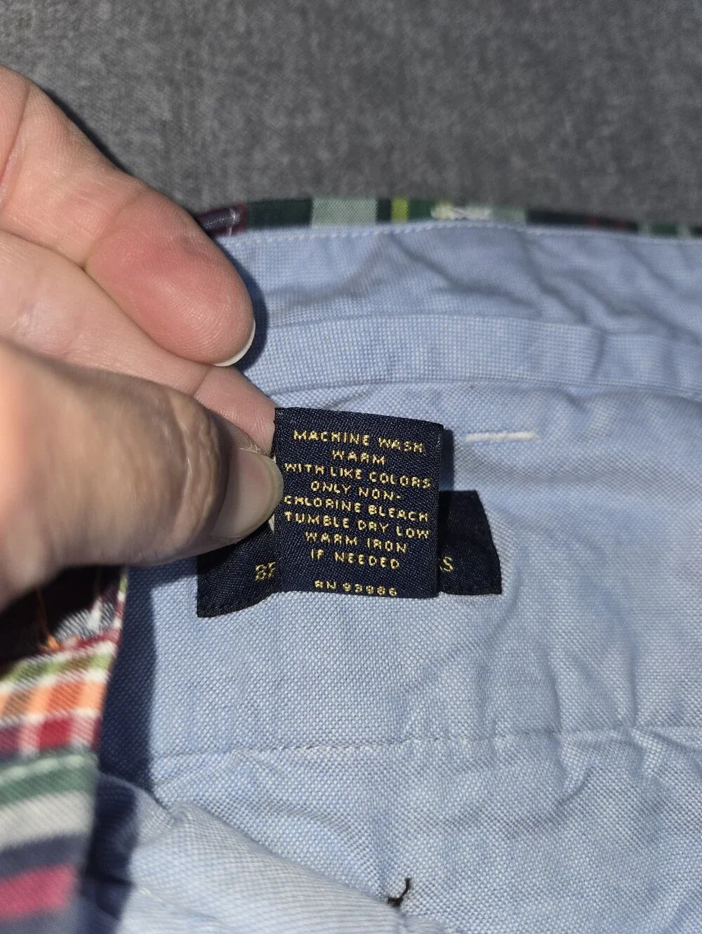 ​Brooks Brothers “346” Multicolor Patchwork Madras Pants - W38/L30
